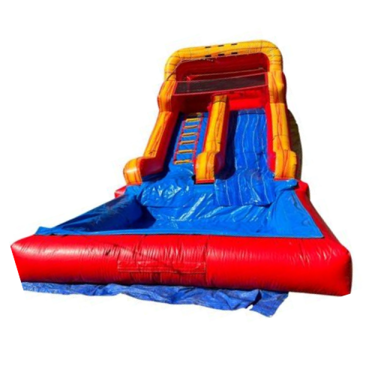 15 FT  Red Tropical Water Slide
